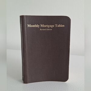 Vintage Monthly Mortgage Tables Guide